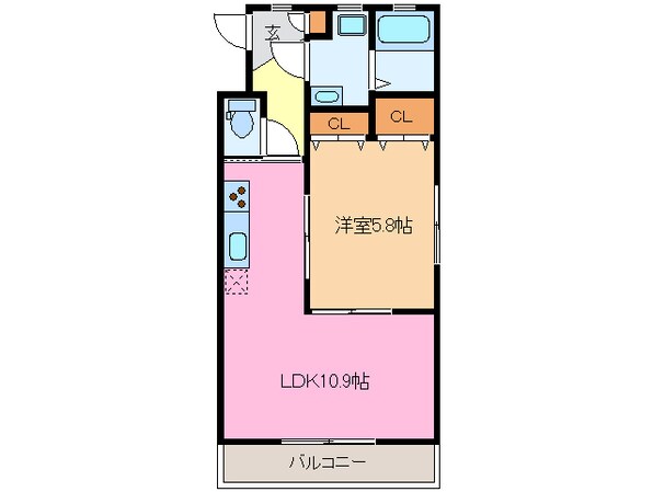 津駅 徒歩30分 1階の物件間取画像